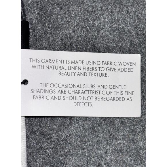 NWT Calvin Klein Sz 20W White Linen Blend Lined Womans Pants Size Wide Leg NWT - Picture 7 of 9